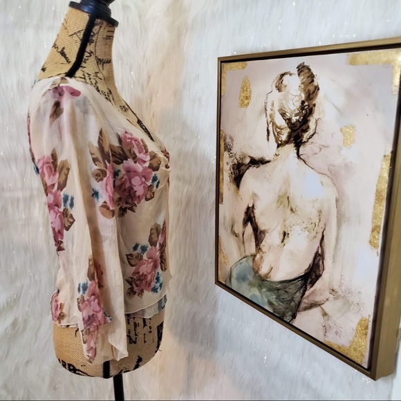 The Limited SILK floral blouse - Picture 6 of 8